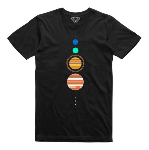 Playera T-shirt Sistema Solar Planeta Espacio 