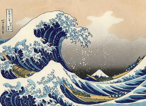 The Great Wave Off Kanagawa By Katsushika Hokusai - Pster De