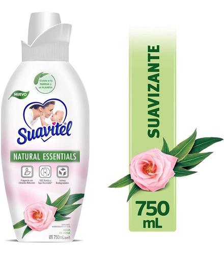 Suavitel Natural Essentials Agua De Rosas & Eucalipto 750 Ml