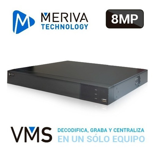 Nvr Vms Meriva 16 Canales 8 Mp Audio Alarma Mvms - 2116