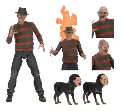 Figura Muñeco Terror Freddy Krueger Nightmare Elm 2 Neca