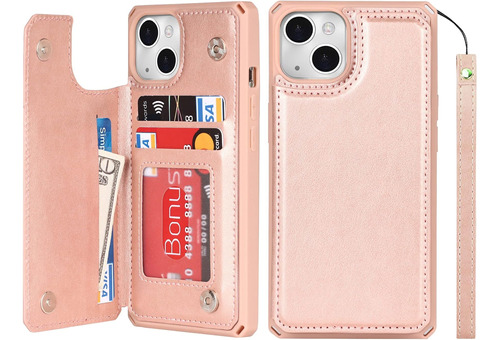 Funda Icovercase Para iPhone 13-liso Rosa