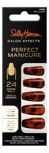 Set 24 Uñas Postizas Press On Sally Hansen Color What The