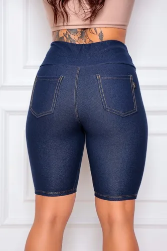 Bermuda feminina legging store jeans cotton
