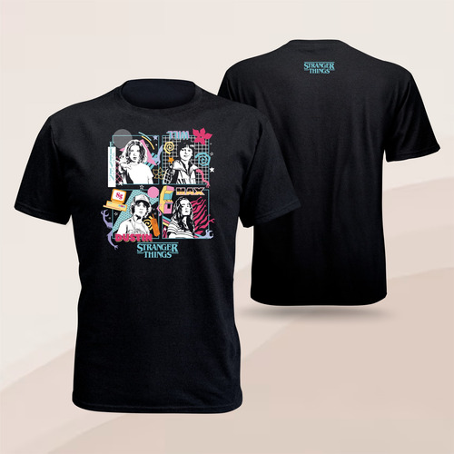 Playera Stranger Things Personaje Eleven Max Dustin Infantil