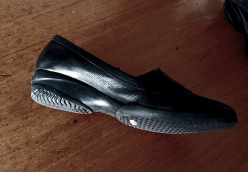 Zapatos Casuales De Damas, Cuero Negro (Usado)
