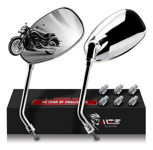 Espejos De Moto Mzs Chrome  Universal 10m B0b9lxrm9n_180424