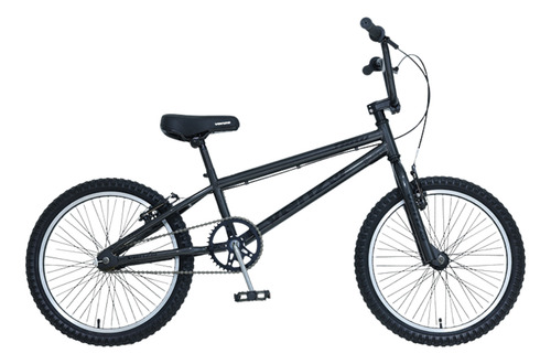 Bicicleta Bmx Freestyle Venzo Flow Rodado 20 Niño. Gris/negro 20 "