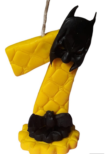 Vela Batman 7 Anos Biscuit