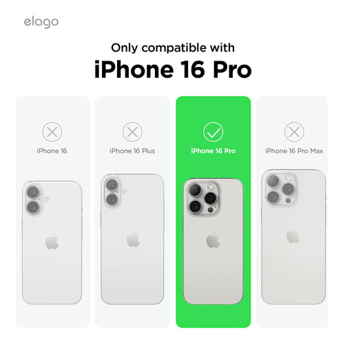 A Capa De Silicone Magnética Elago Para iPhone 16 Pro 6.3