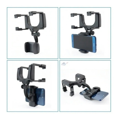 Imagem 6 de 8 de Suporte De Retrovisor Para Celular Gps 360 Graus Yt2057