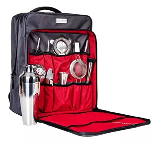 Bartender Kit, 11-pieces Bar Set With Bartender Bag