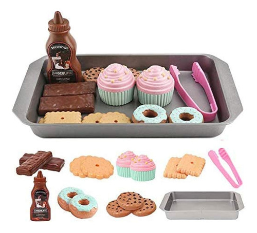 Elitao Cookie Play Food Set, Play Food For Kids Kitchen - To