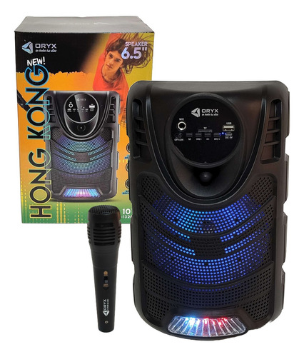 Parlante Power Micrófono Bluetooth Portátil Karaoke Radio