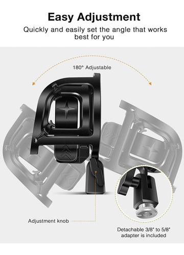 Imagen 7 de 10 de Shock Mount Elefir Para Todo Tipo De Micrófonos - El Mejor