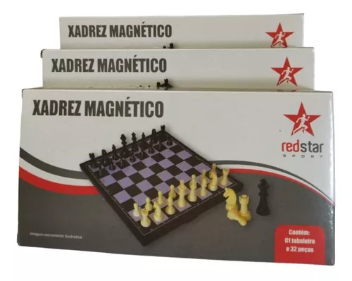 Jogo de Xadrez Magnético Dobrável Redstar