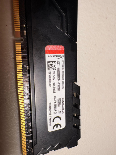 Memoria Ram Ddr4-2666 Dimm 8 Gb 2666 Mhz 1 Pz Hyper X (Usado)