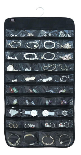 Organizador De Joyas Bb Brotrade 80 Bolsillos, Negro