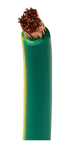 Cable Unipolar Flexible Pvc 10mm Verde Amarillo X1m