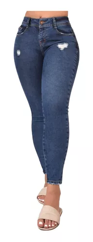 Jeans Dama Pantalones Mujer Cintura Levanta Pompa