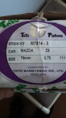 Juego Pistones Mazda 3, Motor 1.6, Medida Std - Japon