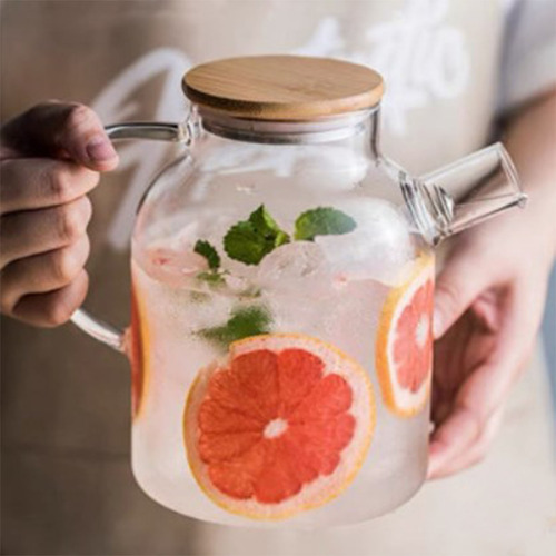 Jarra De Té Helado Para Agua, Vidrio, 1800 Ml, Para Nevera,