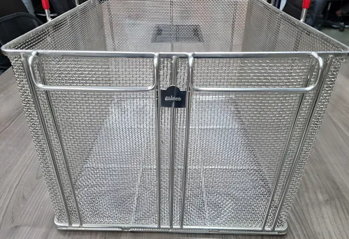Cesta De Pasta Rectangular Para Inmersión En Acero Inox 18/8