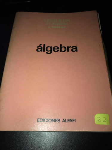 Algebra Amalia Boleas De Cura Y G. Vassallo (libro)