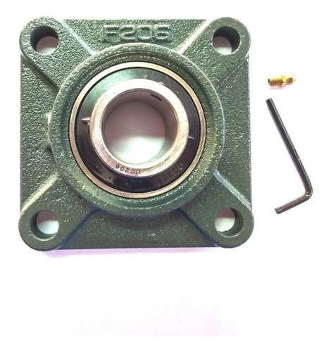 Mancal Quadrado Flange F209 + Rolamento Gy1112 Eixo 1.3/4mm