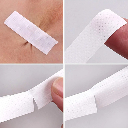 Fita Japonesa Respirável Isolamento Cílios Extensão Kit 4un Cor Branco