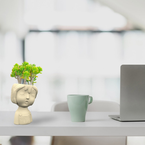 Doll Flower Pot Silicone Mould For Succulent Plants Unique P