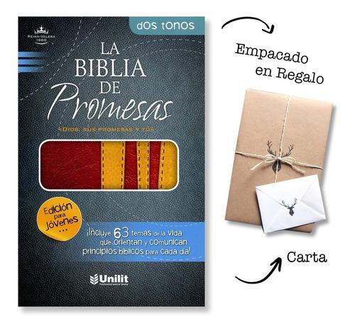 Biblia De Promesas Rojo Amarillo Rvr 1960