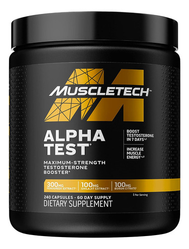 Suplementos Muscletech Alphatest T - Unidad a $1050