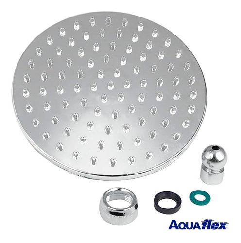 Imagen 2 de 8 de Ducha De Techo 15cm Abs Caño 30 Cm Bronce 7020c C3t Aquaflex