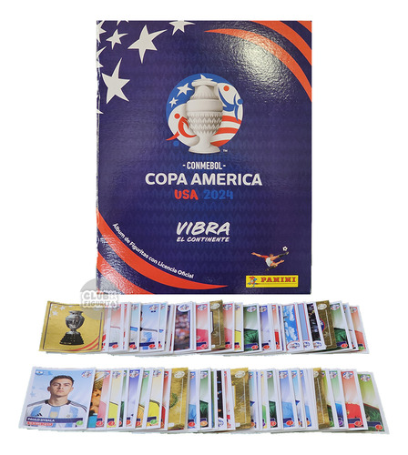 Álbum Copa América Usa 2024 + 200 Figuritas Sin Repetir