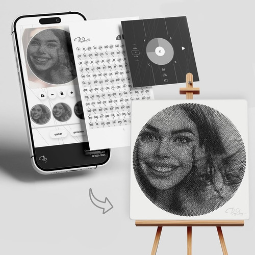 Kit De Artesanato Para Transformar Foto Em Quadro Ringstring