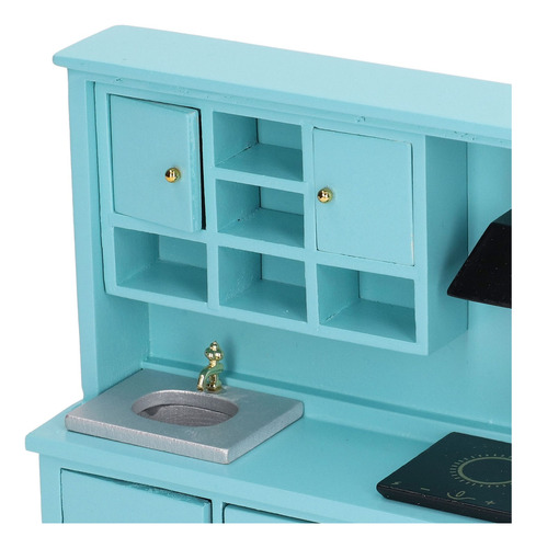 Juguete De Cocina De Madera En Miniatura Para Casa De Muñeca