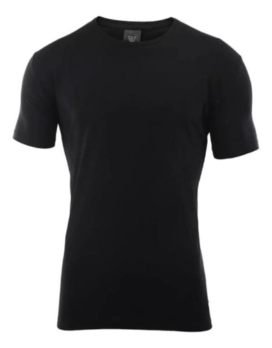 Remera Hombre Farenheite/mockba Basica Negra