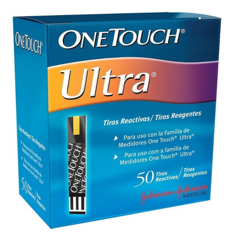 Imagen 1 de 2 de Tiras Reactivas Cintas Onetouch Ultra X 50 U. One Touch