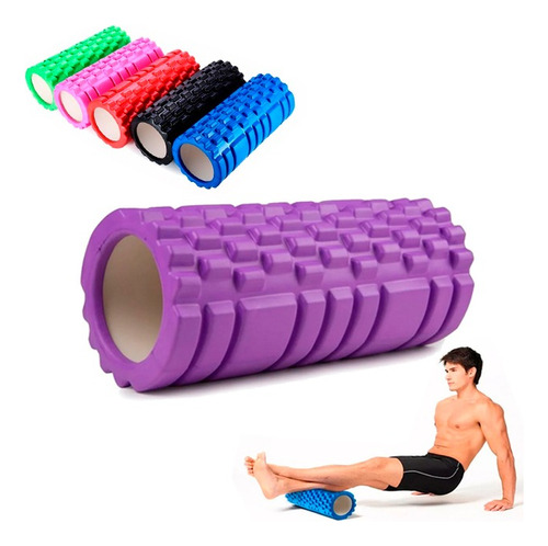 Rolo Hueco Sensitivo 33 Cm Foam Roller Yoga Pilates- Sportex