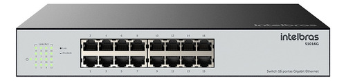 S1016g Switch 16 Portas 10/100/1000 Gigabit Intelbras