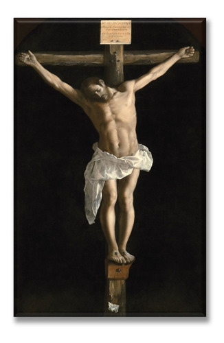 Cuadro Canva La Crucifixion  Francisco De Zurbarán 40*60 Cm