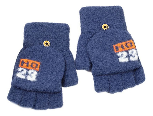 Guantes De Punto De Forro Polar, Peludos Y Cálidos, Gruesos,