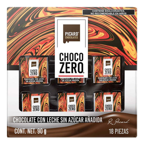 Chocolate Picard Zero Con Leche Sin AzĂșcar