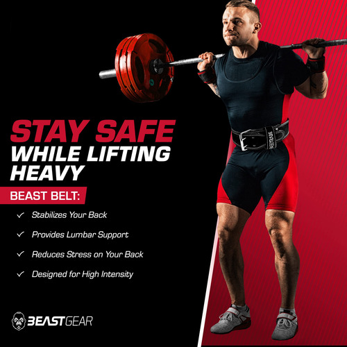 Powerbelt - Premium Double Prong Powerlifting Belt - 4? X 10