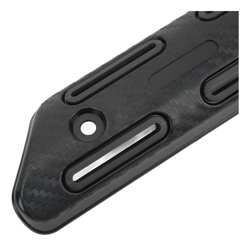 Protector Térmico De Tubo De Escape Negro Negro Universal Pa