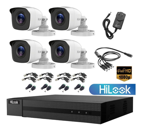 Imagen 3 de 7 de Kit Seguridad Hikvision Dvr 16ch Fullhd 2mp +4 Camaras 1080p
