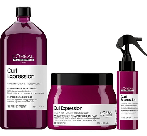 Loreal Kit Curl Express Sh.antirresíd+máscar+ Leave-in Trio