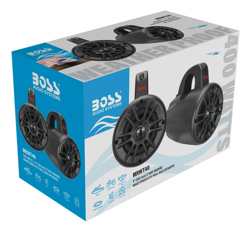 Altavoces Boss Audio Systems Mrwt40 Marine Waketower De 400 Vatios