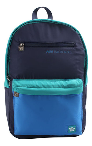 Wbr mochila 17 espalda -palermo- azul Wabro